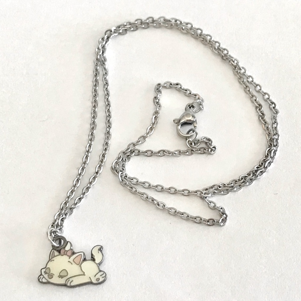 Vintage Disney Marie Aristocats Necklace